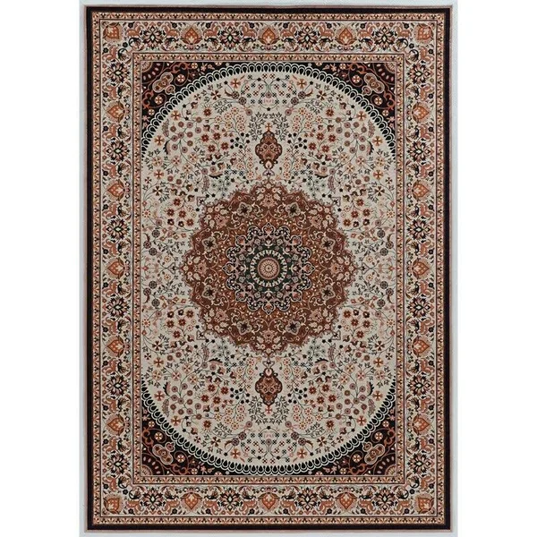 Riverbay Furniture 3&3x22 x 5& Area Rug in Cream and Copper - RF-1849193