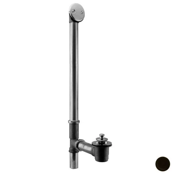 Westbrass d322-20g-12 Twist Close Bath Waste - 22 in. Make-Up - 20 Ga. Tubing - Oil Rubbed Bronze