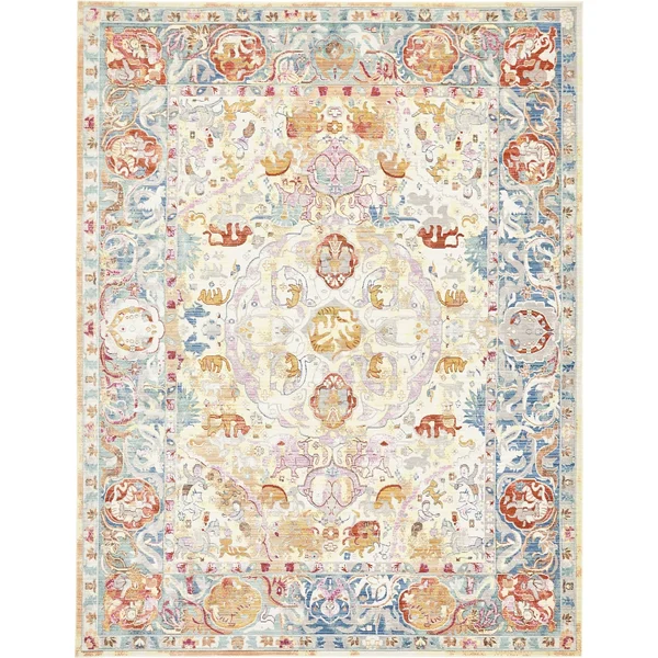 Unique Loom Austin Fortissimo Area Rug - 9& x 12& - Beige