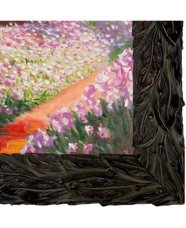 Overstock Art Artist&s Garden at Giverny with Feathered Ebony Frame, 11.24x22 x 13.24x22 in Multi at Nordstrom Rack
