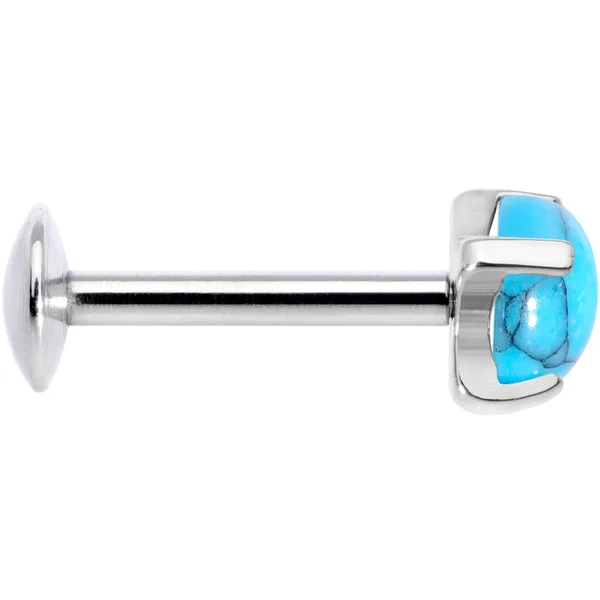 Body Candy 16 Gauge Stainless Steel Internally Threaded Labret Stud Monroe Lip Piercing Tragus Earring