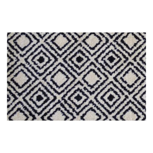 Studio 67 In-Home Washable/Non-Slip Harpe 2 ft. 3 in. x 1 ft. 5 in. Area Rug & Mat, Black