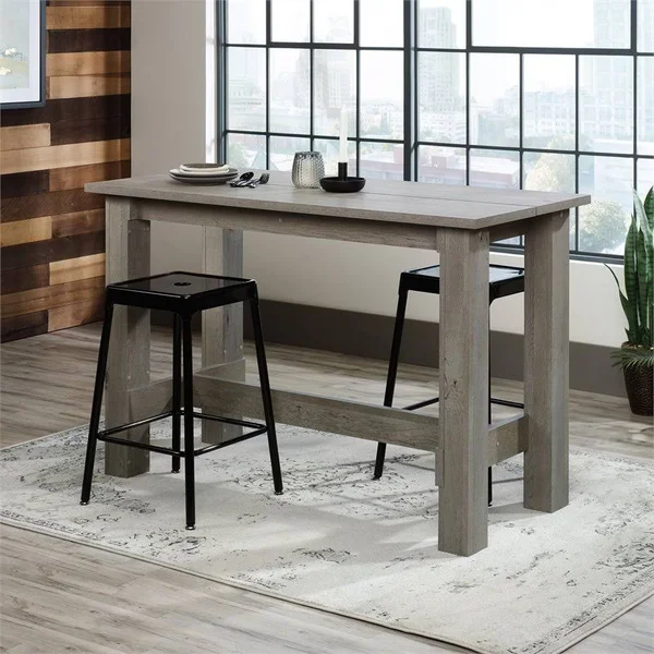 Sauder Boone Mountain Counter Height Dining Table in Mystic Oak