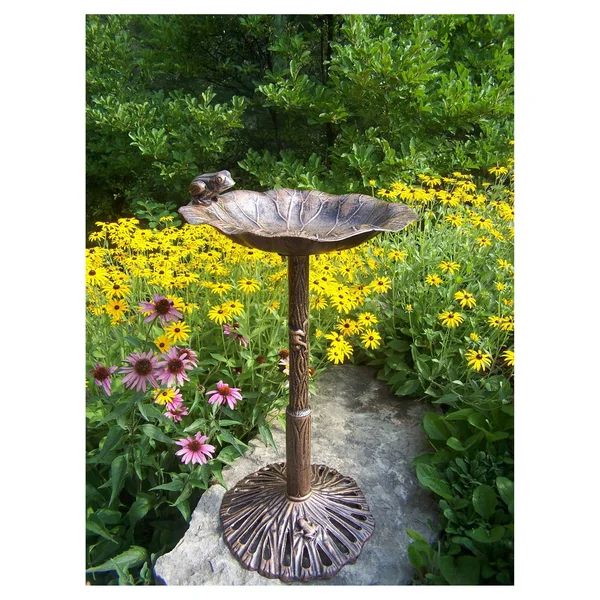 Oakland Living Frog Bird Bath