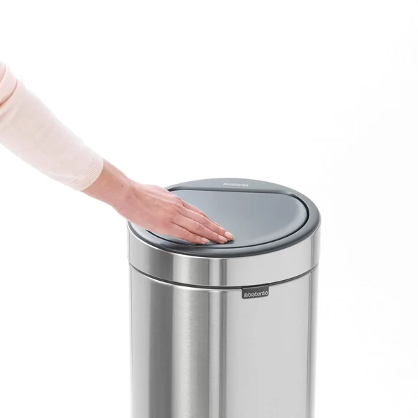 Brabantia 8-Gallon Touch Trash Can - Matte Steel