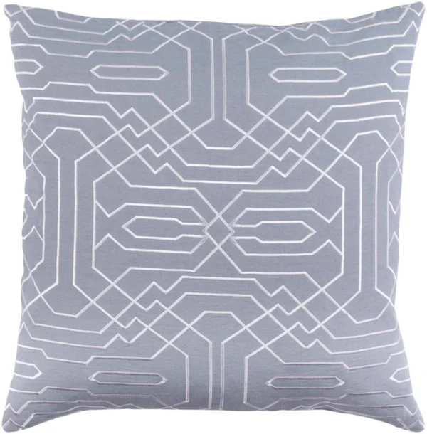 Surya RDW009-2020D Ridgewood 20 x 20 inch Mint and White Pillow