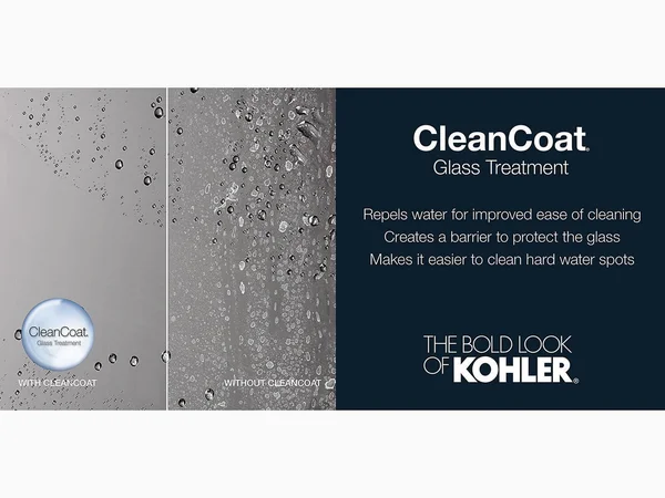 Kohler K-709062-D3-ABZ Gradient Anodized Dark Bronze 58-1/16x22 x 59-5/8x22 Sliding Bath Door with 1/4x22 Frosted Glass