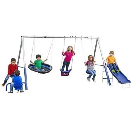 XDP Recreation Swing N Free Swing Set, Gray