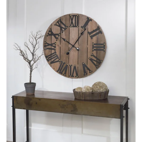 Tripar 29.75x22 Bronze and Black Modern Rectangular Solid Console Table