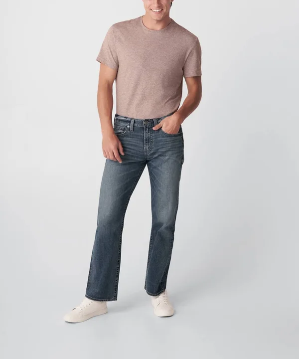 Silver Jeans Co. Men's Zac Relaxed Fit Straight Leg Jeans