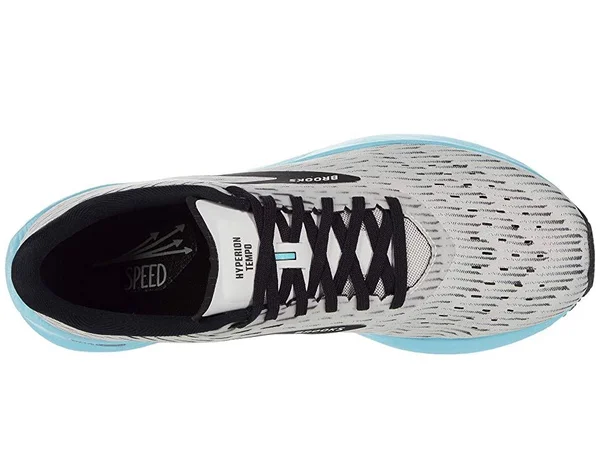 Brooks Men's Hyperion Tempo Running Shoes, Black/White/Aqua
