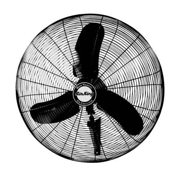 Air King Industrial Grade 3 Speed 30 inch 1/3 HP Oscillating Wall Mount Fan 9075