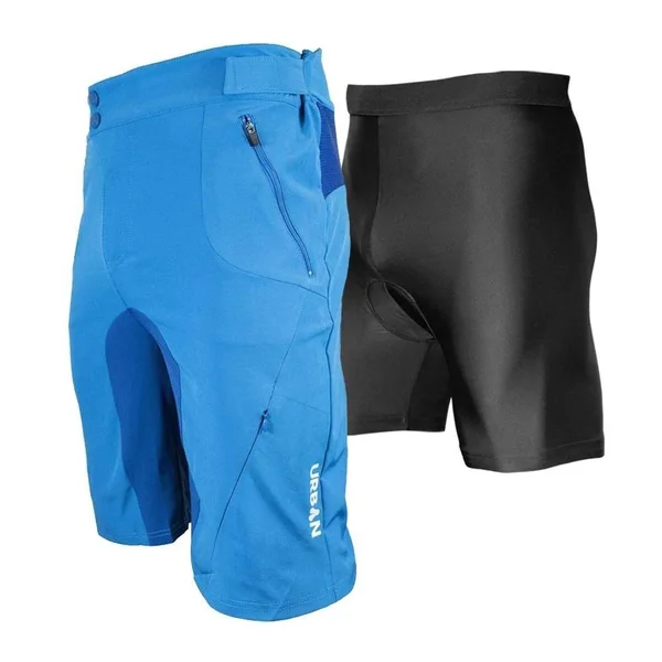 Urban Cycling Apparel Men's Gravel Grinder Cyclocross - MTB Shorts - Flex Soft Shell Shorts with Zip Pockets and Vents, Size: XL