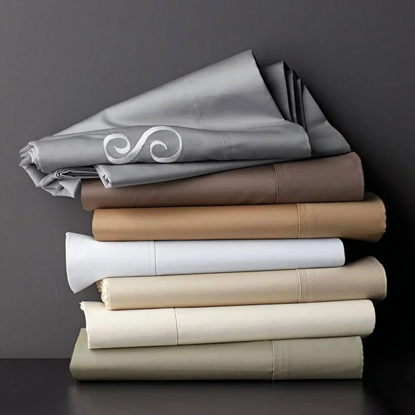 Legends Hotel Supima Cotton Wrinkle-Free Sateen Deep Pocket Flat Sheet - Cafe - Beige - Size California King, The Company Store
