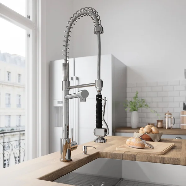 Vigo VG02007CH Chrome Pull-Down Spray Kitchen Faucet