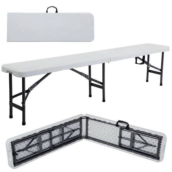 6& Portable Plastic in - Outdoor Picnic Camping Folding Bench