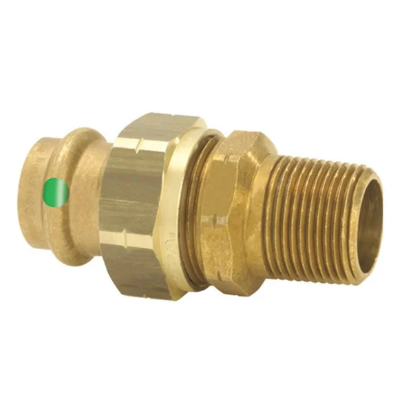 Viega 1-1/2 in. Press x MPT Bronze Union 79750