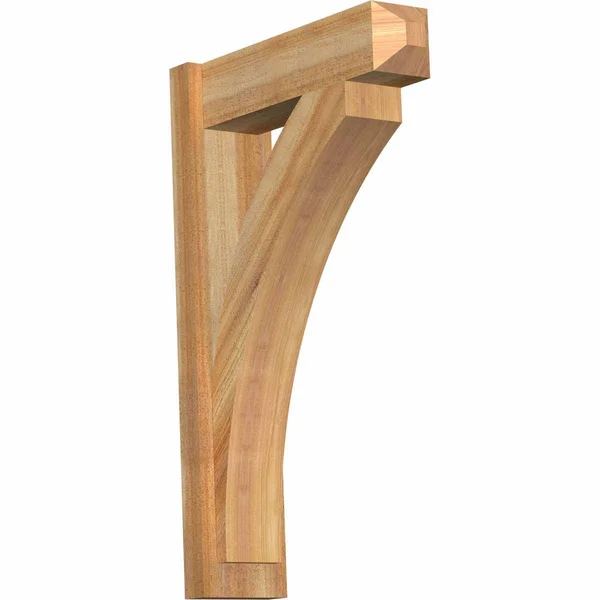 Ekena Millwork OUT06X20X32THR04RWR 6x22W x 20x22D x 32x22H Thorton Rough Sawn Craftsman Outlooker - Western Red Cedar