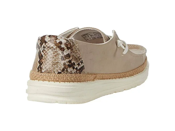 Hey Dude Wendy Python Shoe Women's - Brown, 10