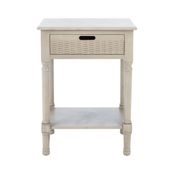 Safavieh ACC5708D Landers 1 Drawer Accent Table Greige