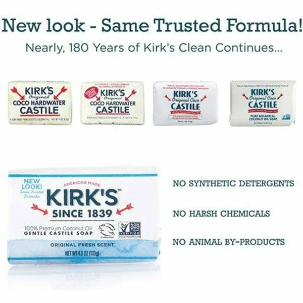 Kirks Original Coco Castile Soap 24 Bars