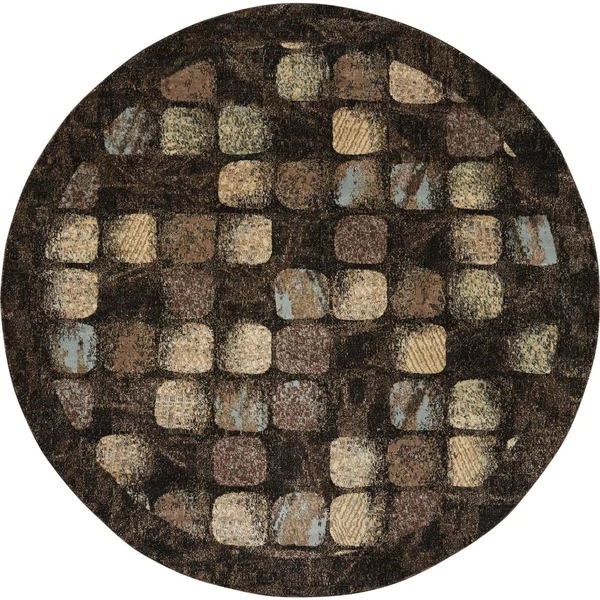 Nourison Modesto MDS01 Area Rug, Charcoal, 5&3x22 Round