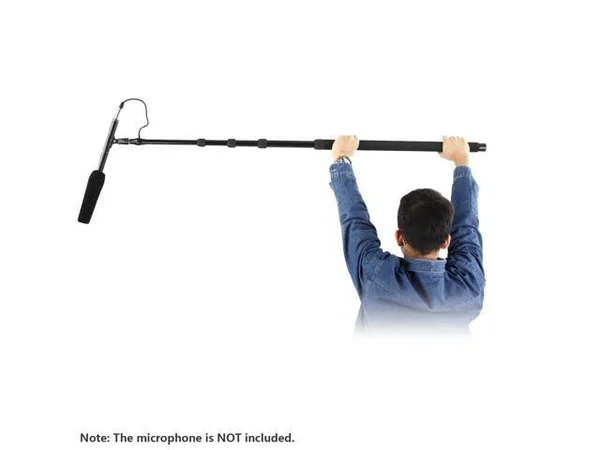 Neewer Portable Handheld Microphone Boom Pole with Built-In XLR Audio Cable - 5 Sections Stretchable 32.6-131 Inches, Aluminum Co