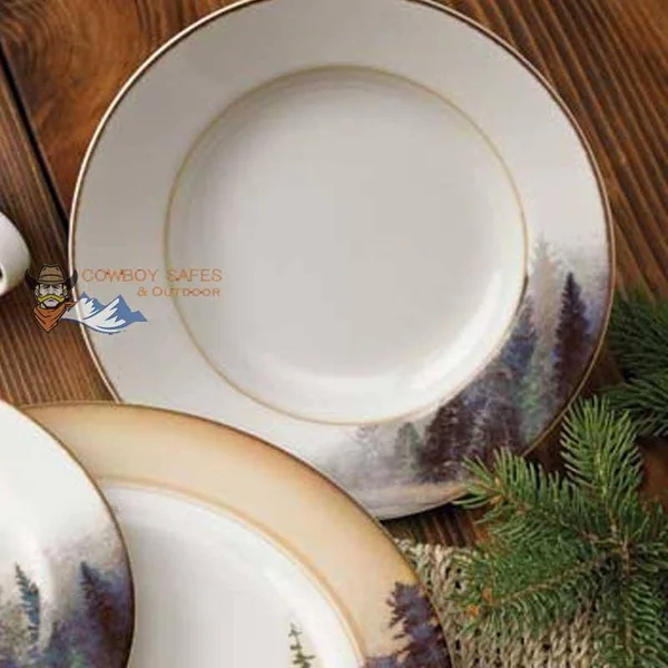 Misty Forest 16 Piece Dinnerware Set by Bob Metropulos