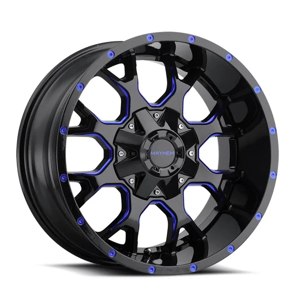 Mayhem Warrior (8015) Blk W/Prism Blue 20x - Black