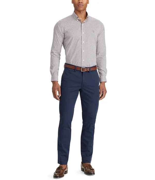 Polo Ralph Lauren Men's Straight-Fit Bedford Stretch Chino Pants - Channel Blue