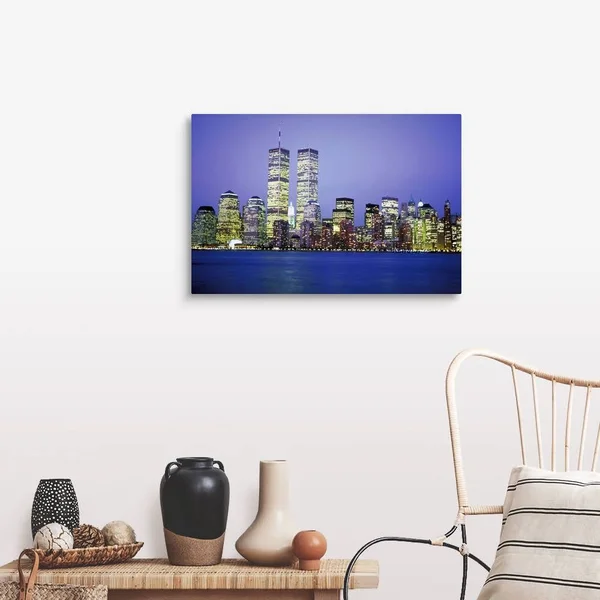 New York City Skyline with World Trade Center - Canvas Wall Art, 30x20, Great Big Canvas
