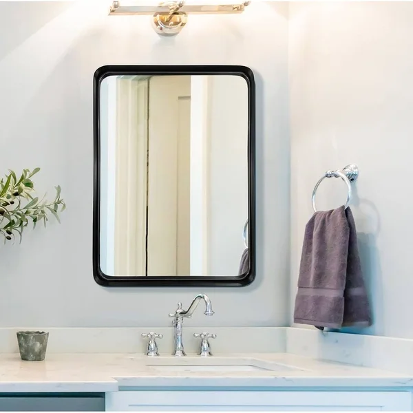 Carbon Loft Cornwell Metal Beveled Venetian Wall Mirror - 24*36*1.97 - Champagne Silver