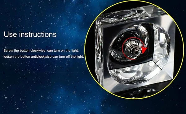 FTYtek 3D Galaxy Crystal Ball Night Lamp Clear 80mm (3.15 inch) Galaxy Glass Ball with Colorful LED Base Best Birthday Gift for