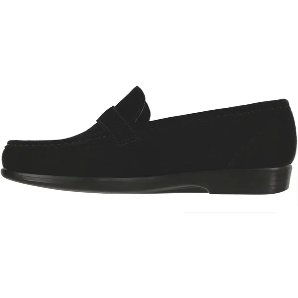 SAS Women's Lara Black Suede 5.5 Wide