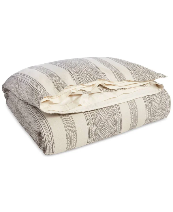 Lauren Ralph Lauren Taylor Comforter Set - Cream/Charcoal - Full/Queen