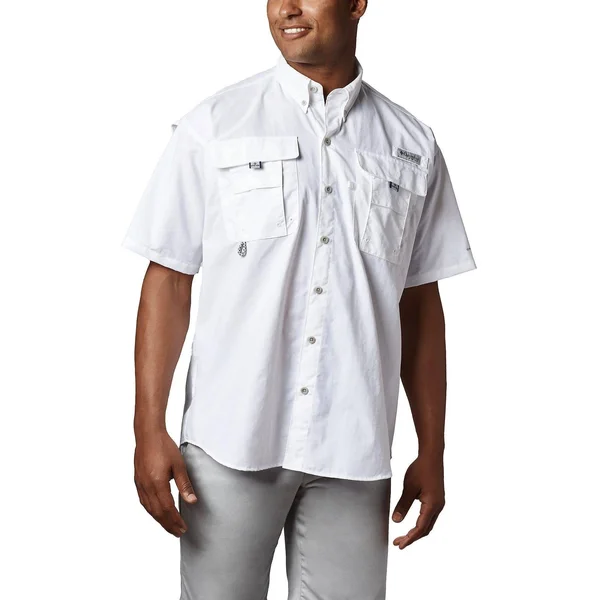 Columbia Men's PFG Bahama II Short Sleeve Shirt - White, LT