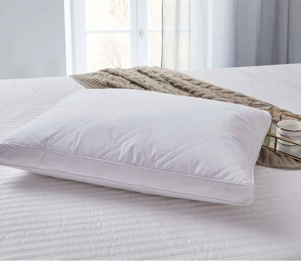 233TC Quilted White Goose Feather-Down Pillows (2-Pack) King