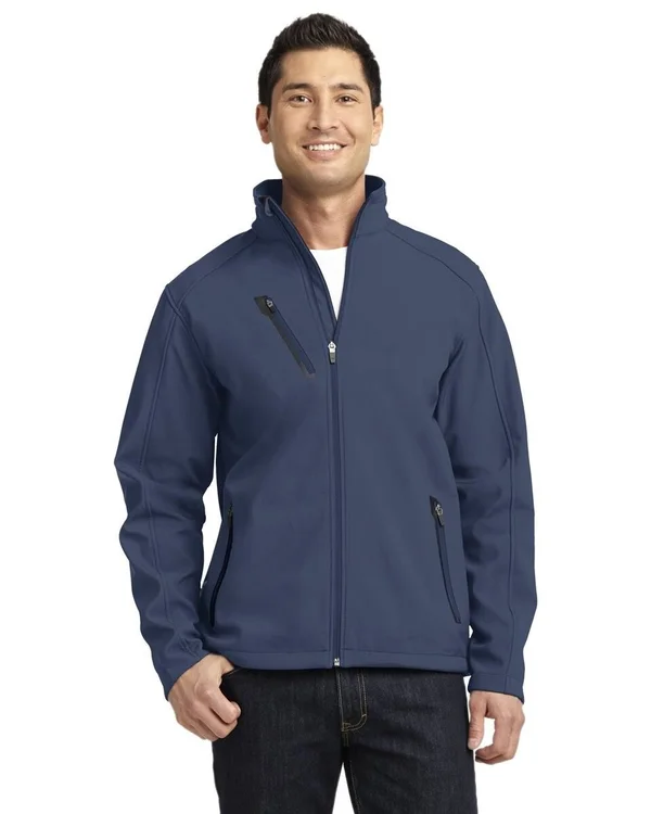 Port Authority J324 Welded Soft Shell Jacket 4XL Dress Blue Navy