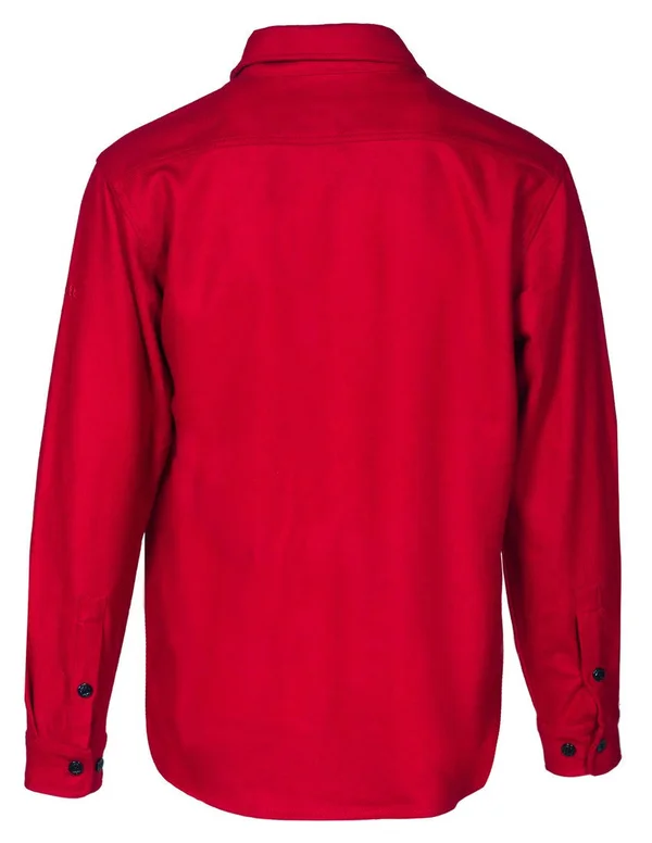 Schott NYC 7810 Men's CPO Wool Shirt - Red Size XL