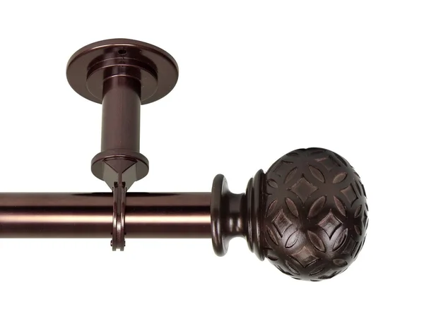 Hermosa Home Delia 1x22 Ceiling Curtain Rod/ Room Divider 66-120 inch - Bronze - 3" x 2.5" x 2.5 in