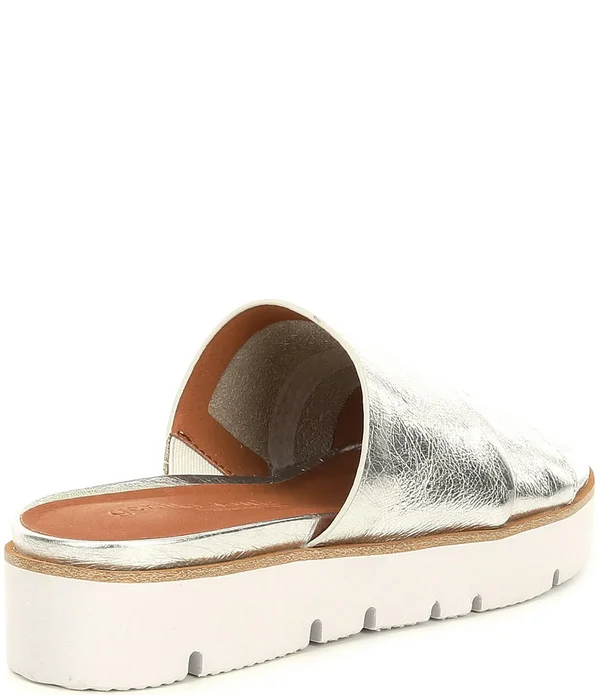 Women's Gentle Souls Lavern Slide Sandal, Size: 8, Silver