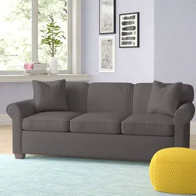 Jennifer 81x22 Rolled Arm Sofa Wayfair Custom Upholstery Body Fabric: Capri Dove