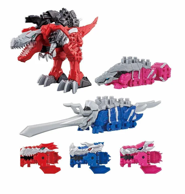 Bandai Kishiryu Sentai Ryusouger Series 01 & 02 & 03 DX KishiRyuOh 3 Nights Set