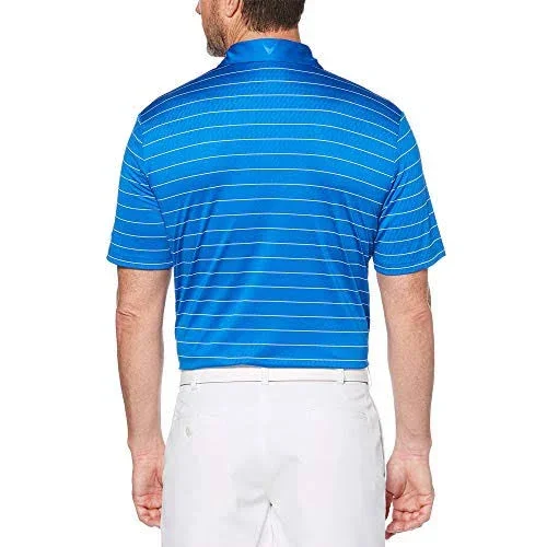 Callaway Men's Ventilated Stripe Golf Polo, XXXL, Blue