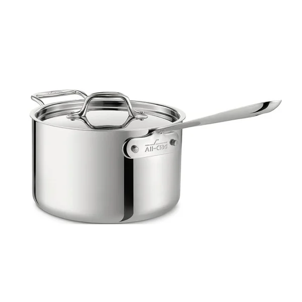 All-Clad Stainless Steel 3-Quart Sauce Pan with Loop & Lid