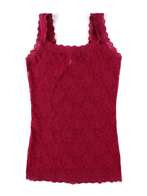 Hanky Panky Signature Lace Unlined Camisole, Cranberry (1390L) L