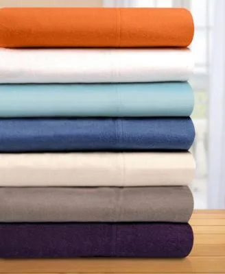 Trellis Flannel Cotton Sheet Set by Superior - Size: California King, Blue