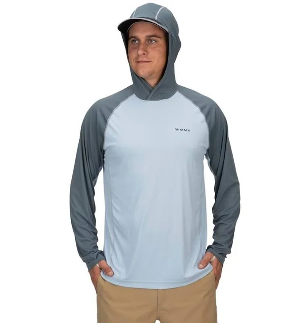 Simms Bugstopper Solarflex Hoody - Steel Blue - L