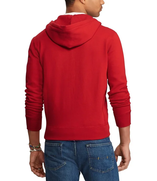 Polo Ralph Lauren Men's Big & Tall Classic Fleece Full Zip Hoodie - Light Sport Heather