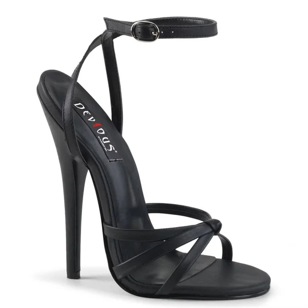 Devious - Domina-108 7 - Silver Metallic PU